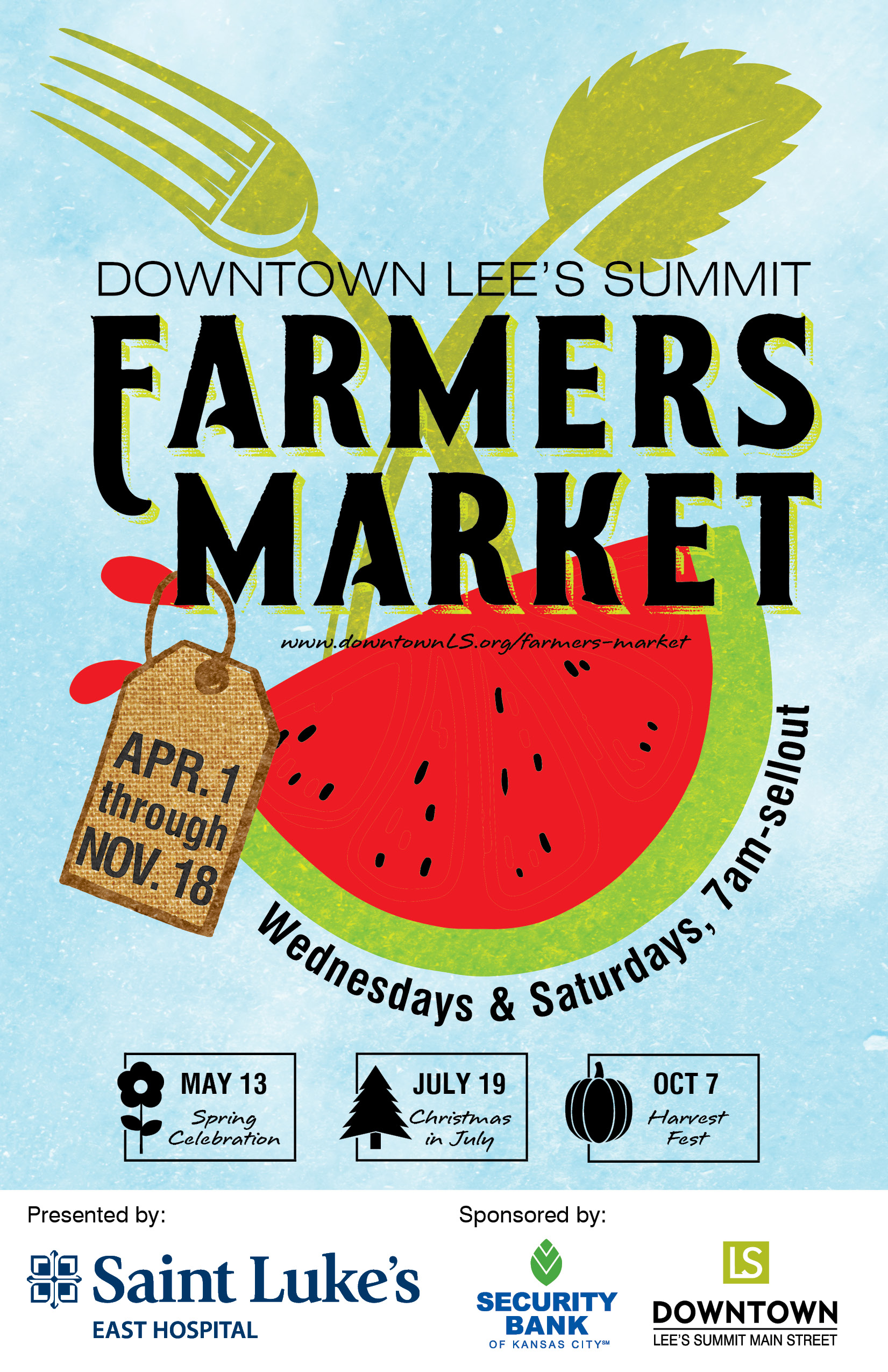 Downtown Lee's Summit Farmers Market Poster 2017
