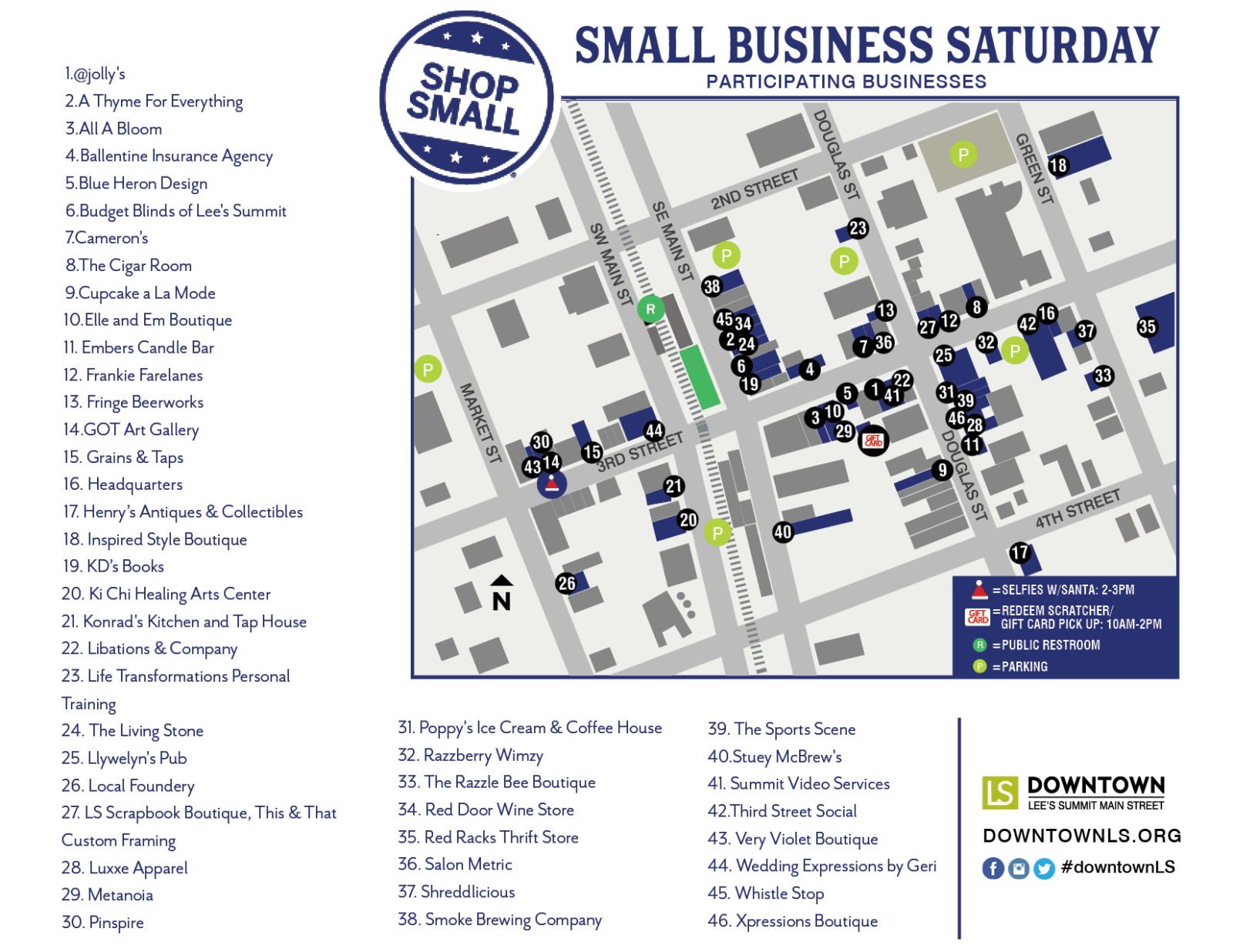 SMALL BUSINESS SAT MAP 2018 Downtown Lee's Summit